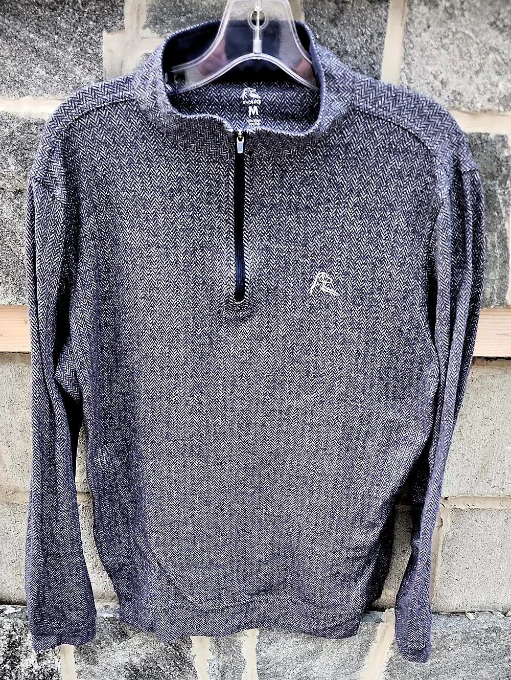 Rhoback Herringbone Performance 1/-Zip Pullover size Medium
